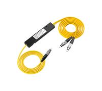 Divisor de Fibra Óptica FC/UPC 1/2, Divisor de Fibra Óptica de Coleta, Acoplador de Doble Ventana para Sistemas de Comunicación por Fibra.