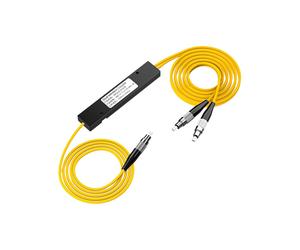 Divisor de Fibra Óptica FC/UPC 1/2, Divisor de Fibra Óptica de Coleta, Acoplador de Doble Ventana para Sistemas de Comunicación por Fibra.