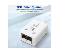 Divisor de Filtro DSL de 4 Uds, Divisor ADSL para Línea Telefónica Macho A 2 Hembras RJ11 6P4C/6P2C, Adaptador Convertidor de Módem Telefónico