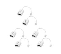 Divisor de Filtro DSL de 6 Uds, Divisor ADSL para Línea Telefónica Macho A 2 Hembras RJ11 6P4C/6P2C, Adaptador Convertidor de Módem Telefónico