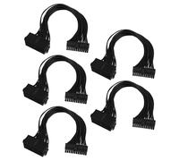 Divisor de fuente de alimentación 5X, adaptador de cable de fuente de alimentación dual de 24 pines 20+4 ATX Mothe