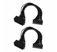 Divisor de fuente de alimentación, Adaptador doble de 24 pines para minería, 12 pulgadas (30 cm)