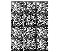 Divisor de habitación colgante, 12 piezas, biombo, separador de ambientes, para interior, negro, para decoración del hogar, oficina