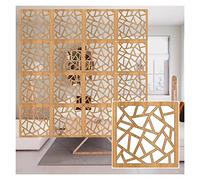 Divisor de habitación colgante impermeable de plástico de madera que no se decolora para estudio, recepción de hotel, decoración de pantalla, 3 colores disponibles, versátil y elegante