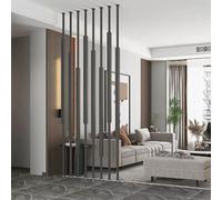 Divisor de habitación con listones de metal, moderno divisor de privacidad para baño, balcón, escalera, decoración de entrada
