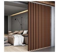 Divisor de habitación de listones de madera de suelo a techo, divisores de oficina ajustables, elegantes pantallas de sala de estar, diseño de 8 pilares, 105 cm de altura, solución versátil de
