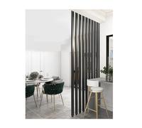 Divisor de habitación de listones de metal de piso a techo - Partit de pared interior para entrada, oficina, pasillo, irwell - 225 cm / 88.5in de altura, Slish Separat Solut
