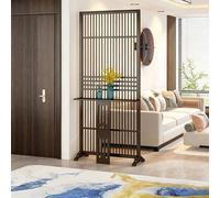Divisor de habitación de madera maciza natural de suelo a techo con Sto ideal para casa de té, cafetería, hotel, estudio, 72 x 28.3 pulgadas
