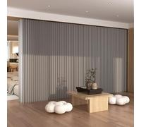Divisor de habitación de papel plegable ligero - Multifuncional para oficina en casa y venta al por menor - Partit gris deformable 118 x 17 x 71 pulgadas - Mejora el espacio y la ligereza