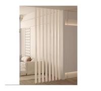 Divisor de habitación de piso a techo, columnas de separación de listones de metal para sala de estar, restaurante, oficina, decoración simple y elegante (135 cm)