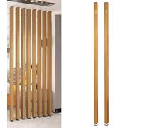 Divisor de habitación de suelo a techo de 8 pies, elegante división de pared para dormitorio y sala de estar, diseño moderno de listones para una mejor separación del espacio