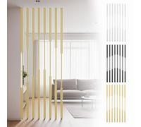 Divisor de habitación dorado sin taladrar, 100 cm de suelo a techo, elegante pieza de separación para sala de estar, entrada y decoración de oficina en casa