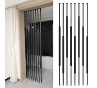Divisor de habitación independiente de listones de metal para sala de estar, balcón, escalera y entrada, 5/8 paneles, 150 cm, moderno