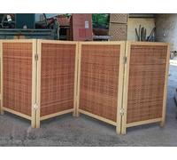 Divisor de habitación plegable de madera, pared de división de oficina independiente, pantalla de privacidad para el pasillo y puerta del hogar