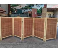 Divisor de habitación plegable de madera, pared de división de oficina independiente, pantalla de privacidad para el pasillo y puerta del hogar