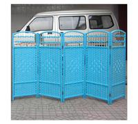 Divisor de habitación plegable portátil azul para sala de estar, estudio, oficina y dormitorio, 39.4 x 15.7 pulgadas, 5 piezas, pared de división independiente