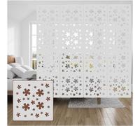 Divisor de hogar Decoración 5 mm de grosor Panel de pantalla de pared decorativo de plástico de madera real, decoración cuadrada para sala de estar, dormitorio y estudio Separador de habitación