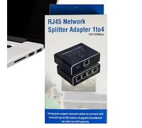 Divisor de Internet Adaptador De Cable Extensor Gigabit 1 A 4