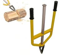 Divisor de leña de mano resistente, herramienta de división deslizante inercial con asas ergonómicas, poste suave, para camping y chimenea