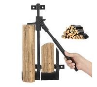 Divisor de leña montado en la pared - Divisor de troncos de madera manual portátil - Galleta de leña de acero resistente - para chimenea interior Fogata al aire libre
