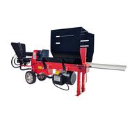 Cortador de madera tumbado | 8 toneladas | Cortador de madera eléctrico de 230 V | Cortador de madera hidráulico | Cortador de madera premium reclinable | CROSSFER® (8 toneladas (230 V))