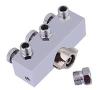 Divisor de Manguera de Aire para Aerógrafo de 3 Vías, Ajuste de Perilla de Válvula de Regulación de Aire