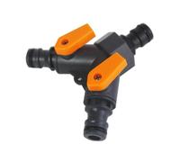 Divisor De Mangueras Jardín | Conector rápido 3 vías | Divisor En Y 19 mm Para Manguera De Jardín Agua | Para Riego Y Jardinería Espacios Exteriores Césped Patio Granja Piscina Patio Trasero
