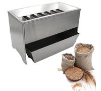 Divisor de muestras de grano, divisor de acero inoxidable con receptor para pruebas precisas de arroz y trigo