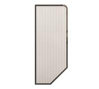 Divisor de orinal montado en la pared para hombre, juego de 4 piezas, color negro, para baños modernos de negocios y orinal elegante