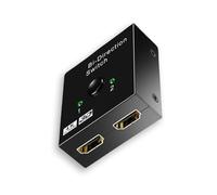 Divisor de pantalla 4K HDTV bidireccional HDTV con cable USB para monitores dobles o adaptadores de monitor de ordenador