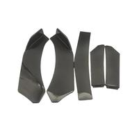 Divisor De Parachoques Delantero ABS Kit Carrocería Universal para Parachoques Delantero Coche Divisor Alerón Accesorios Universales Coche 5 Piezas(Black)