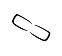 Divisor De Parachoques Delantero Alerón Difusor De Aire Embellecedor para Serie 1 F20 F21 Sport 2015-2019(Gloss Black)