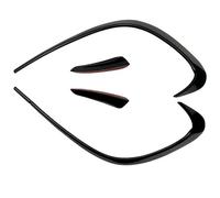 Divisor de Parachoques Delantero Compatible con Mercedes Benz Clase CLA W117 CLA200 220 250 260 2016-2019, Cubierta de alerón Compatible with Faros antiniebla, ventilación de Aire, Cuchilla de Viento