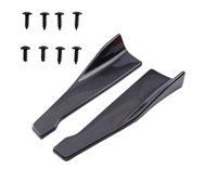 Divisor De Parachoques Trasero Universal 48Cm Alerón Faldón Lateral Kit Extensión Carrocería Accesorios Faldón Lateral del Coche(Brazing Black)