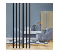 Divisor de pared de madera, postes modernos, separador vertical de habitación para el hogar comercial, divisor extraíble de suelo a techo, paquete de 10