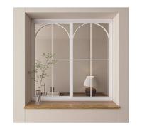 Divisor de pared portátil de privacidad decorativo de metal con cristal sintético ideal para sala de estar y cocina, pantalla de privacidad elegante para decoración del hogar
