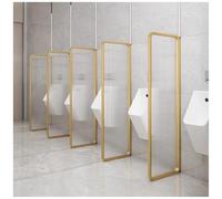 Divisor de partición de inodoro de vidrio templado, privacidad de orina de los hombres montados en la pared fallida impermeable impermeable, pantallas de privacidad urinaria para hotel, escuelas,