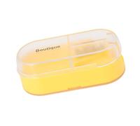 Divisor de Pastillas Pequeño, Divisor de Pastillas, Bolsillo Portátil, Impermeable, Ligero para Tabletas de Vitaminas para Pastillas Grandes para Salidas para el Hogar (Amarillo)