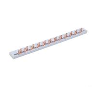 Divisor de peine eléctrico 1 pieza, 12 módulos, 63 A 230 V, conductividad superior y baja resistencia de contacto para configuración eléctrica (E)