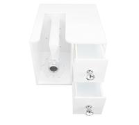 Divisor de Pestañas, Ventilador de Pestañas Acrílico Profesional con Cajón, Floración Automática, Función de Rotación Manual Compacta y Portátil, Separador de Raíces de Pestañas