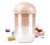 Divisor de píldoras, cortador de tabletas de píldoras,Medicina divisor de tabletas con caja de almacenamiento | Píldora cortador Grinder, Splitter de medicina para amigos, familia, gar