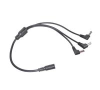 Divisor de potencia DC5521 de 5,5 x 2,1 mm, codo de 90 grados hembra a 4 machos, extensión para luz LED, cable de cámara de 40 cm