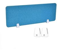 Divisor de privacidad de Escritorio, Panel acústico Independiente, divisores a Prueba de Sonido Que reducen el Ruido for Oficina, Escuela(Lake Blue,30X80CM)