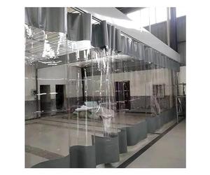 Divisor de privacidad de vinilo industrial con lona C, protección contra el viento y la intemperie para patio al aire libre para terraza y áreas de trabajo, fácil de limpiar, tamaño personalizado (4 x
