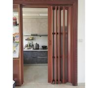Divisor de puerta corrediza, panel interior acrílico esmerilado, diseño moderno que ahorra espacio para uso doméstico y de oficina