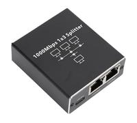 Divisor de Puerto Ethernet, Adaptador de Conmutador LAN Gigabit 1 a 3, Divisor de Internet de Aleación de Aluminio con Cable de Alimentación USB C, para Dispositivos Cat8 Cat7 Cat6
