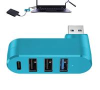 Divisor de puerto USB - Hub USB 3.0 de 4 puertos, divisor USB giratorio | Adaptador expansor USB para laptop, coche y dispositivos, expansor de puerto multiUSB para carga rápida y transferencia de
