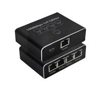Divisor De Red Adaptador de Acceso Simultáneo 1 a 4 con Extensor y Conector