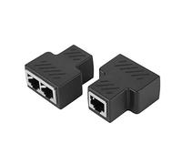 Divisor de Red Adaptador RJ45 2 Unidades Divisor Macho 3 Canales Distribuidor Ethernet 8 N¨²cleos Instalaci¨®n F¨¢cil Se?al Estable