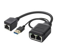 Divisor de red de 100 Mbps con alimentación USB, compatible con varios cables Ethernet, resistencia al calor